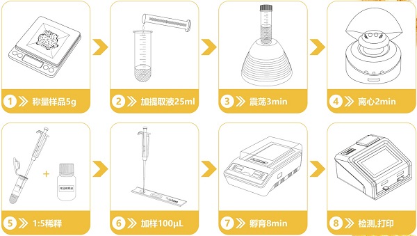 糧食真菌毒素檢測流程圖 糧食真菌毒素檢測流程圖